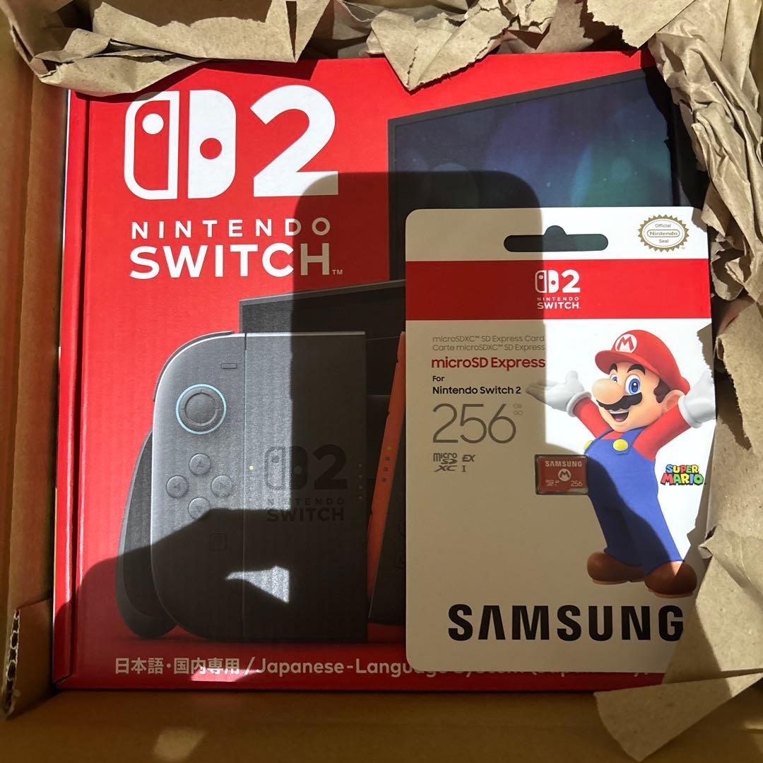 新品未開封、本日出荷可、Switch 2本体+SD Express Card