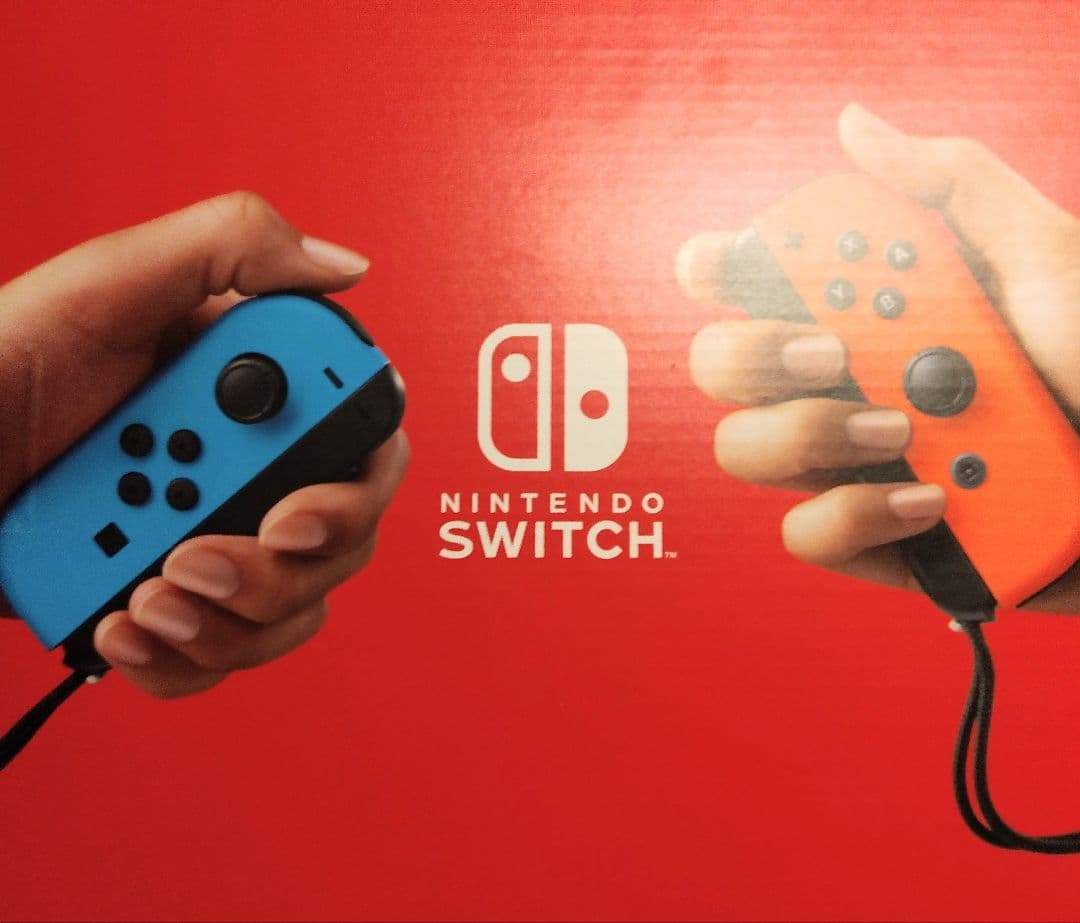 Nintendo Switch 本体 青とオレンジのジョイコン付き