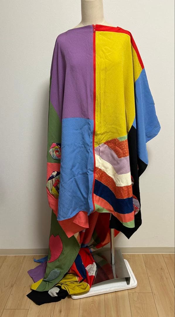 多色パッチワーク　イベント　和風ドレス　DECO JAPAN
