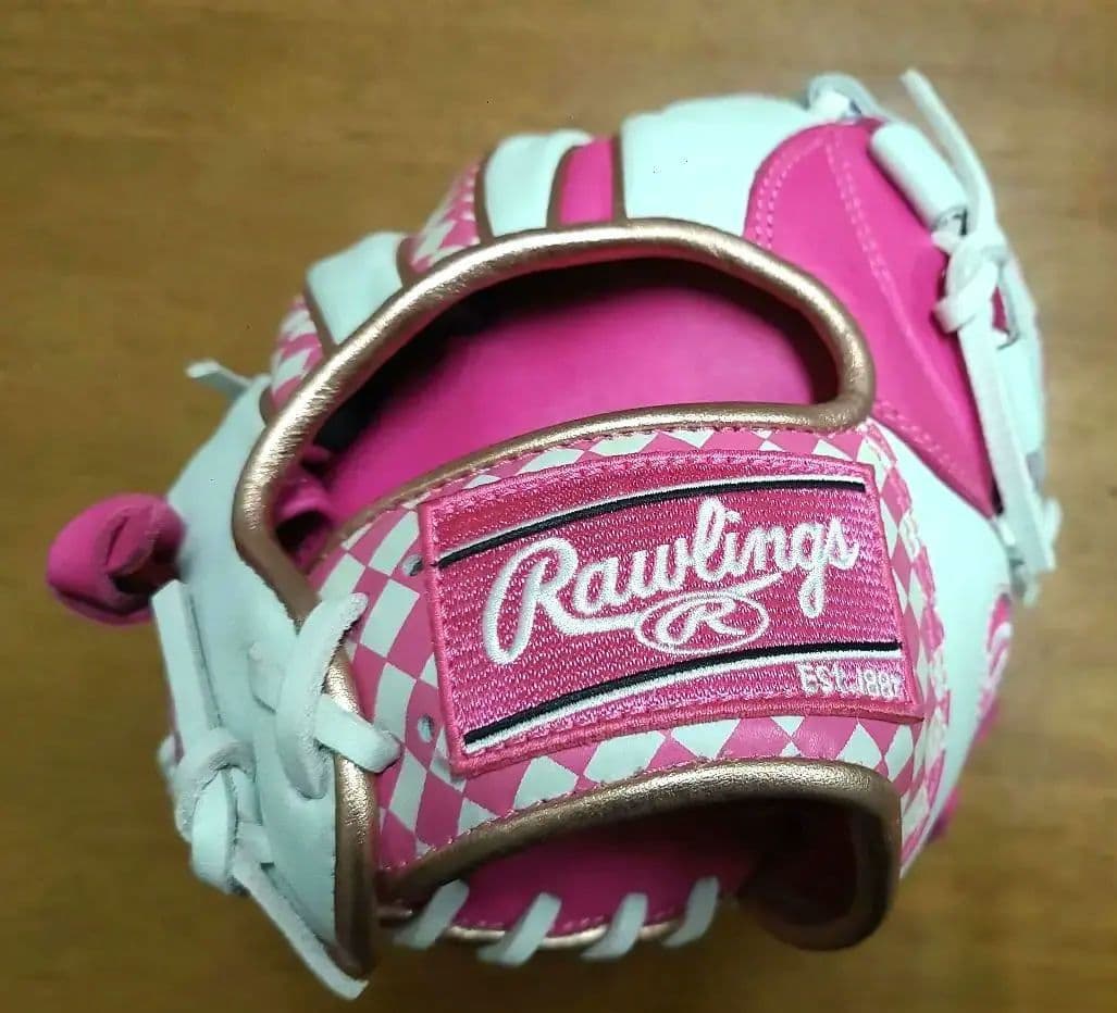 ※激レア　ローリングス　野球　グローブ　ピンク　軟式　内野　外野 オールラウンド