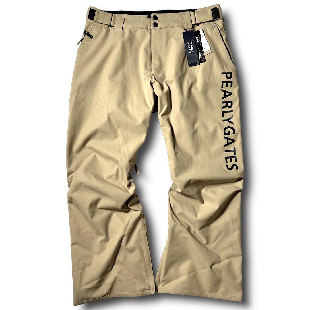 パーリーゲイツ 3.9万 防汚防水防風 ストレッチ スノーウェア XL ベージュ