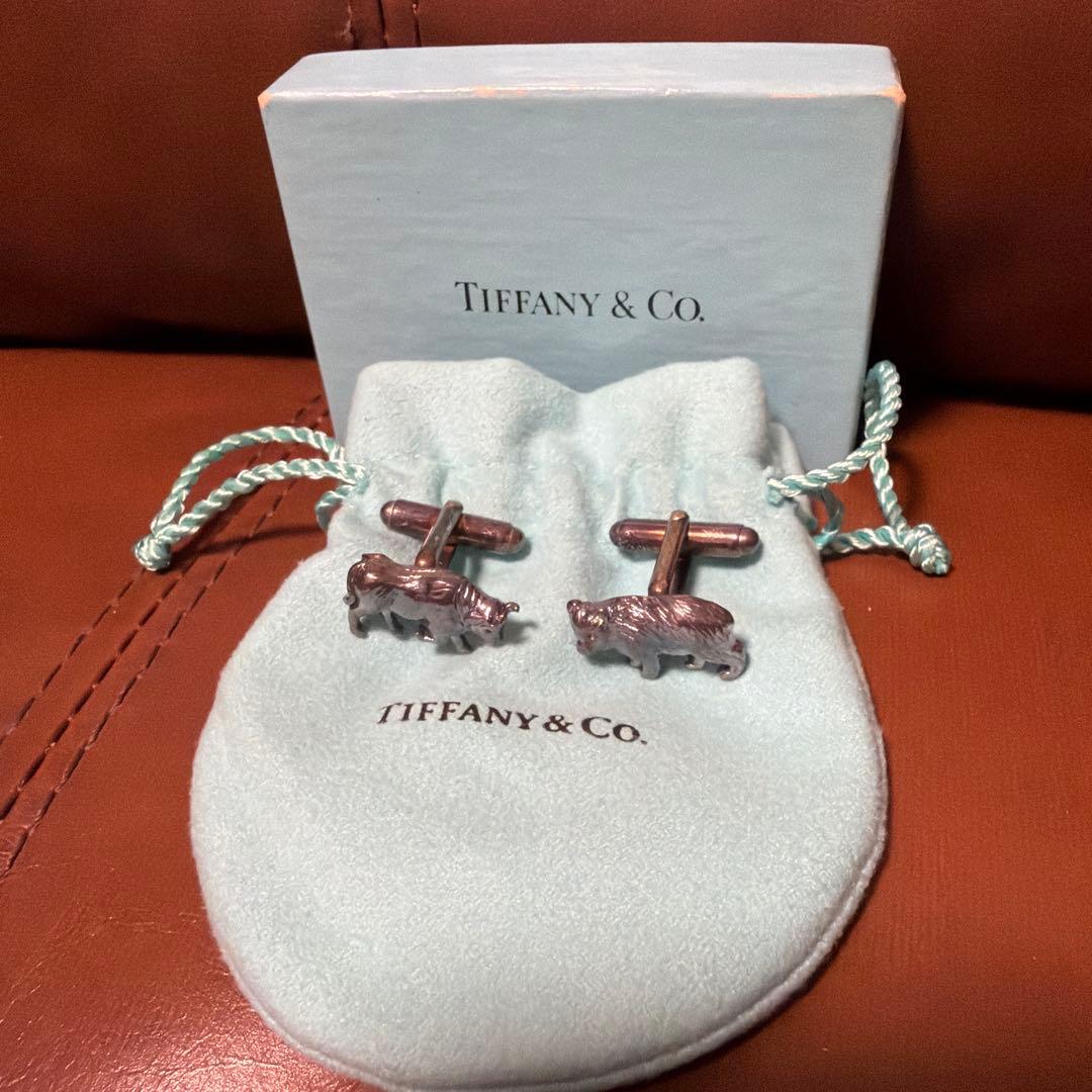 Tiffany & Co. 動物モチーフカフリンクス　silver 925