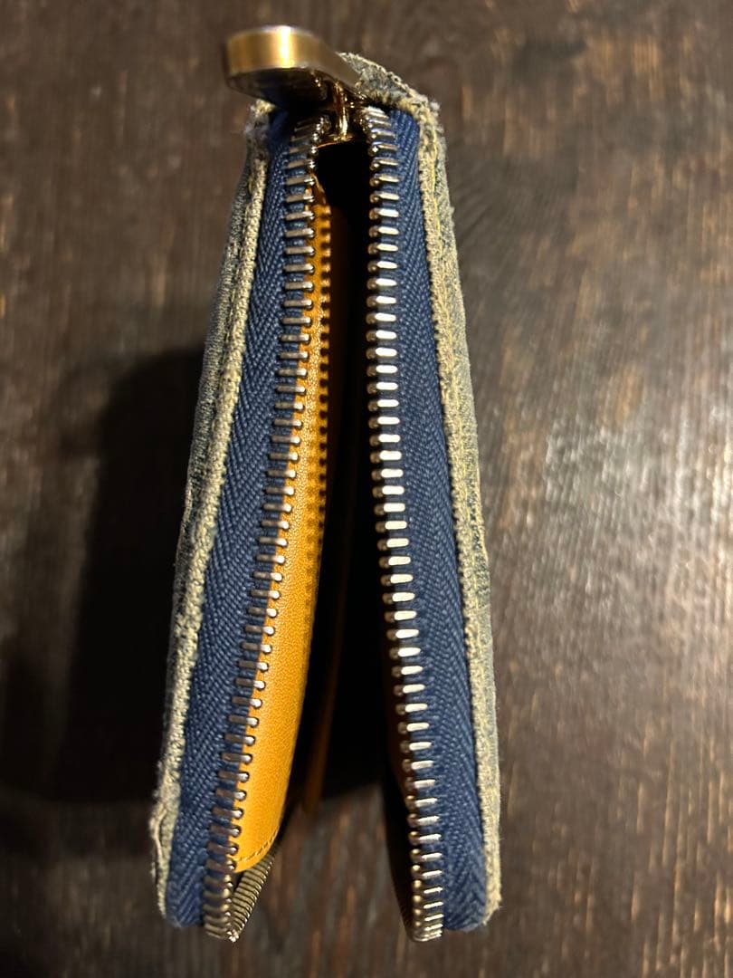 ヴィトン　ルイ・ヴィトン　デニム　財布　ジッピー　二つ折り　LV ジャンク