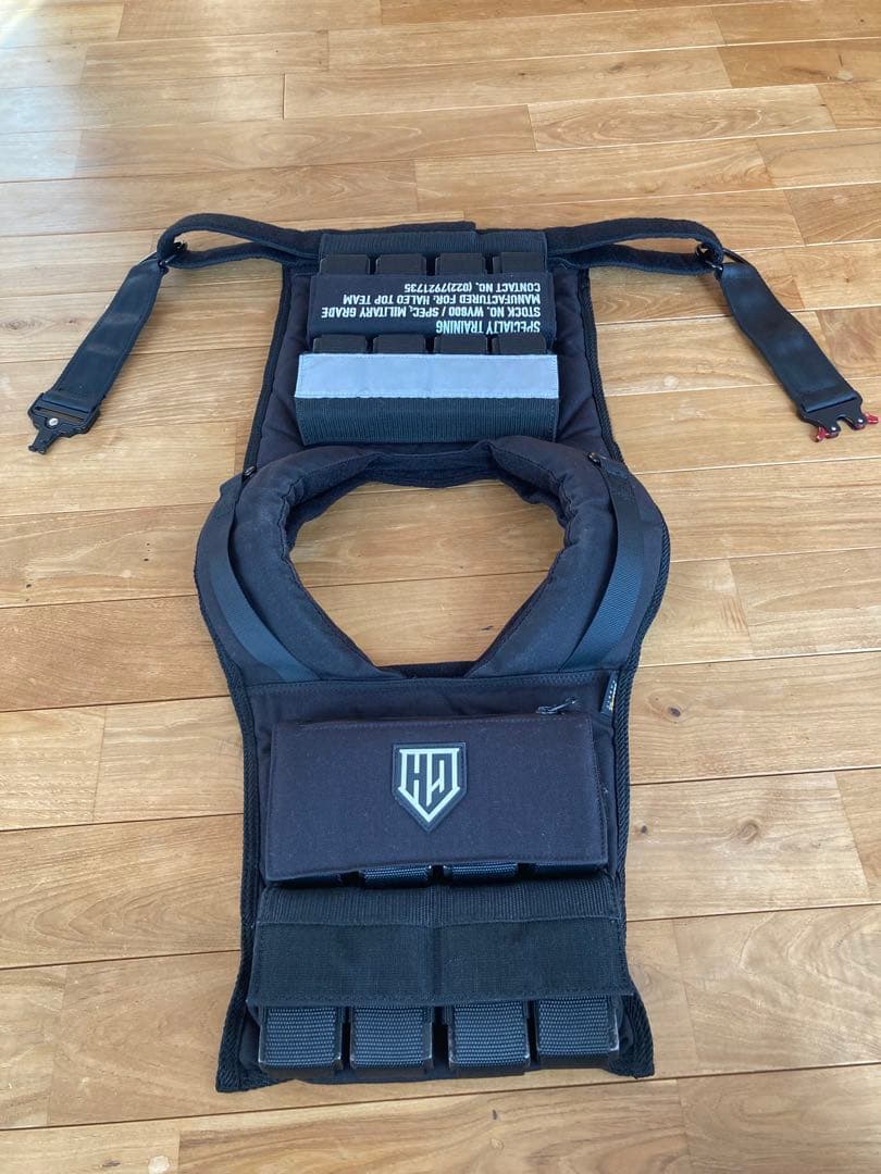 ウェイトベスト ブラック 調整可能 16kg