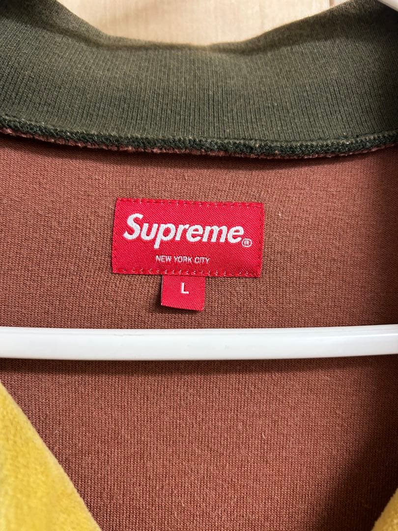 【希少】Supreme 20AW Patchwork Velour Polo