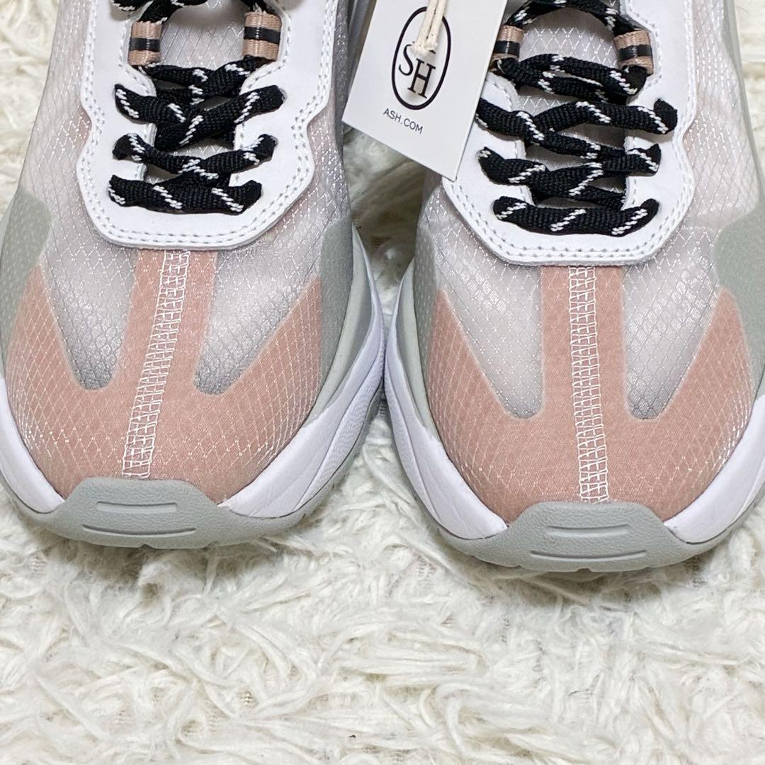 【未使用】✨ ASH アッシュ メッシュスニーカー 厚底 ピンク サイズ39