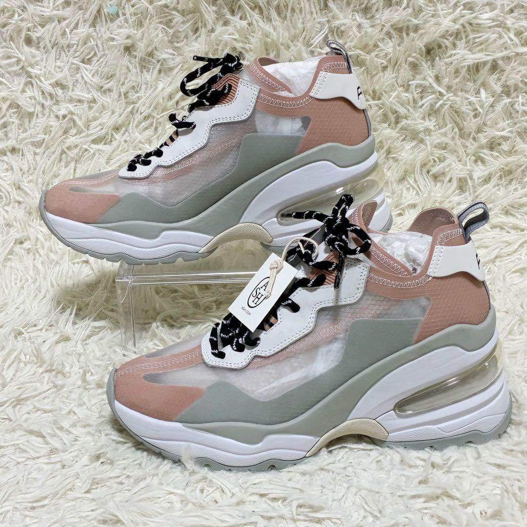 【未使用】✨ ASH アッシュ メッシュスニーカー 厚底 ピンク サイズ39