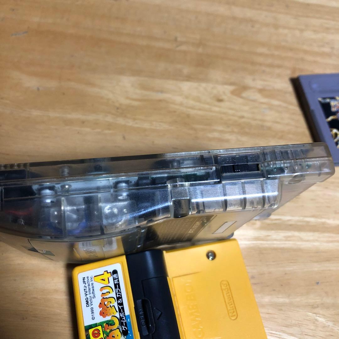 動作品 任天堂 ゲームボーイカラー 本体 クリア スケルト CGB-001