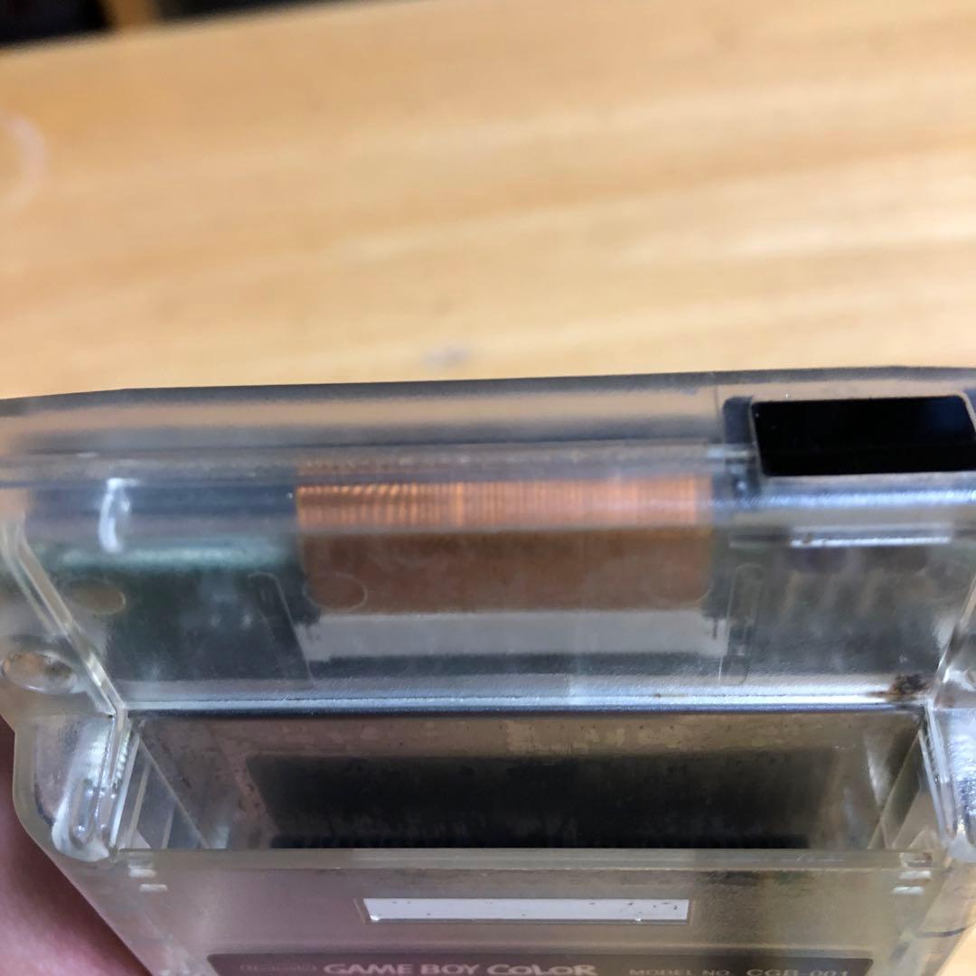 動作品 任天堂 ゲームボーイカラー 本体 クリア スケルト CGB-001