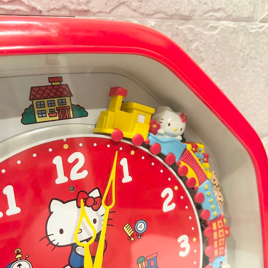 【ジャンク扱い】からくり時計 キティちゃん ハローキティ 掛け時計