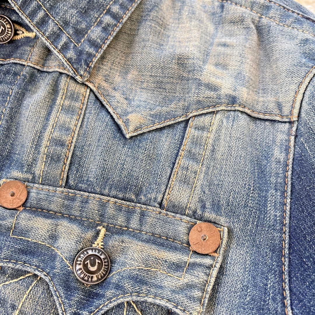 トゥルーレリジョン　デニムジャケット　ジージャン　メンズ　L美品　上着　シャツ