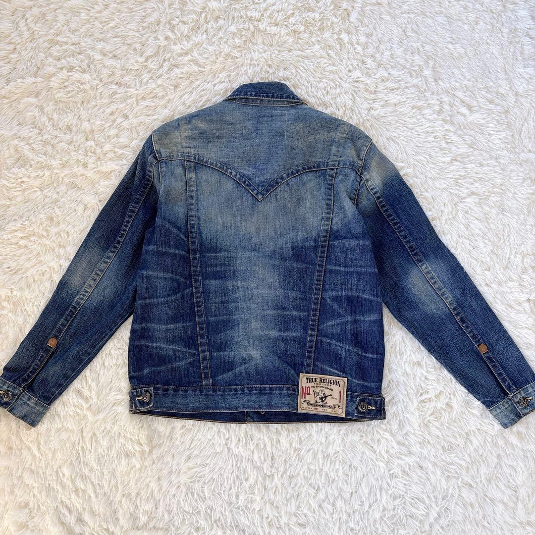 トゥルーレリジョン　デニムジャケット　ジージャン　メンズ　L美品　上着　シャツ