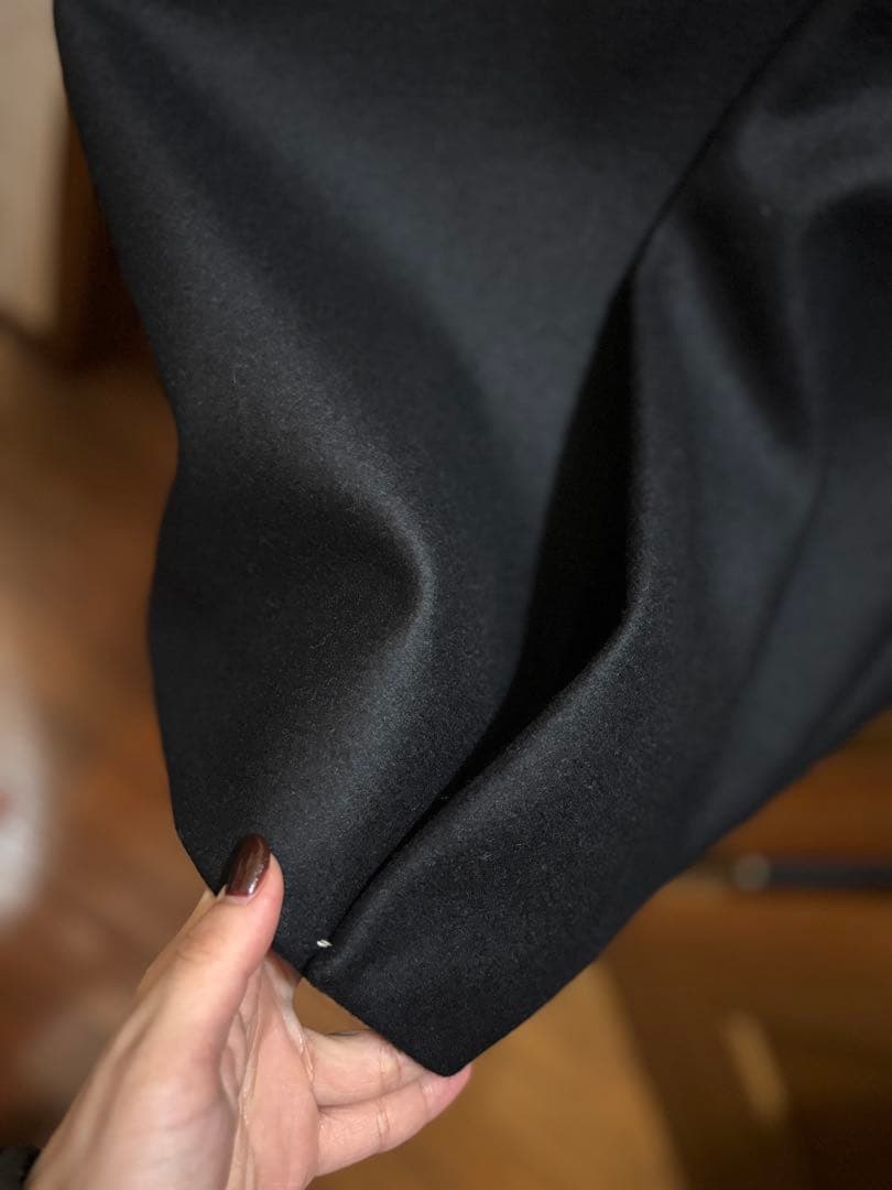 一度のみ着用UNITEDTOKYO Super140カシミヤ混チェスターコート