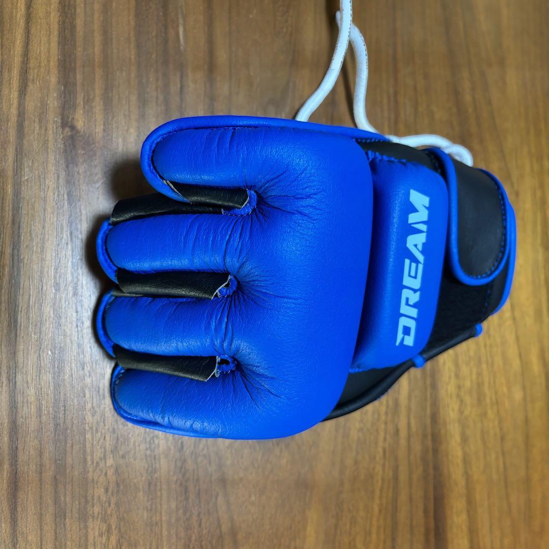 【備品】DREAM オープンフィンガーグローブ ブルー×ホワイト