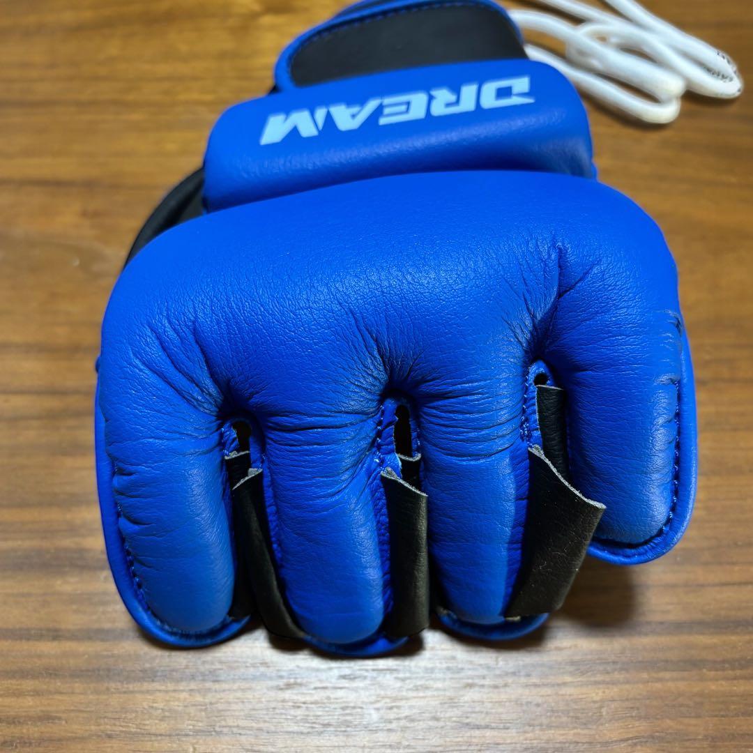 【備品】DREAM オープンフィンガーグローブ ブルー×ホワイト