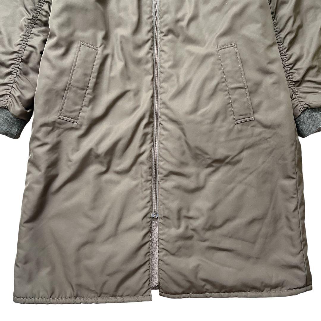 LE GLAZIK　MA-1 エコファーリバーシブルロングコート　36