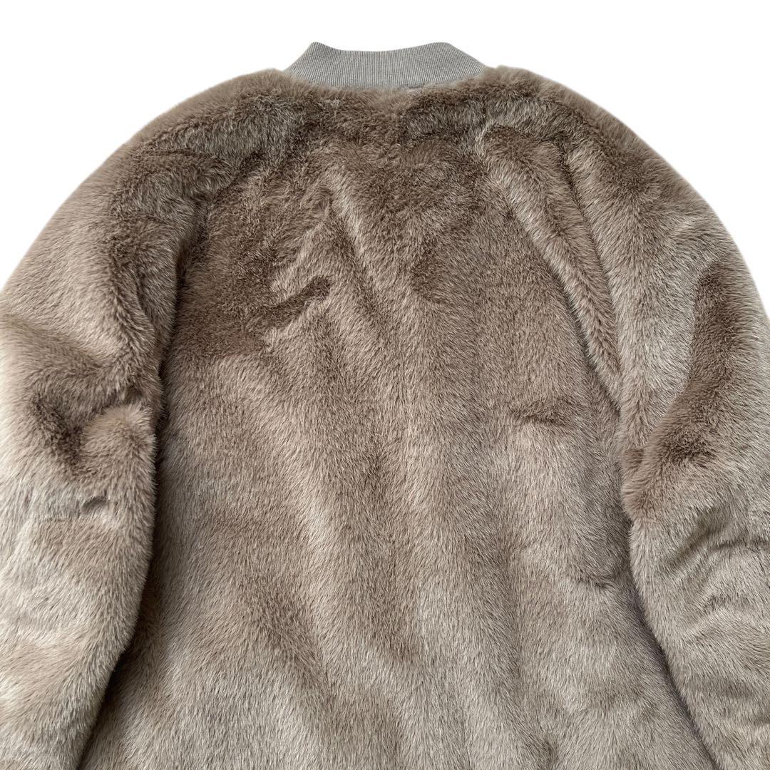 LE GLAZIK　MA-1 エコファーリバーシブルロングコート　36