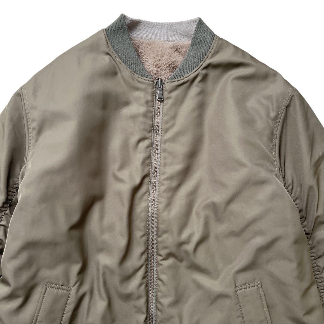 LE GLAZIK　MA-1 エコファーリバーシブルロングコート　36