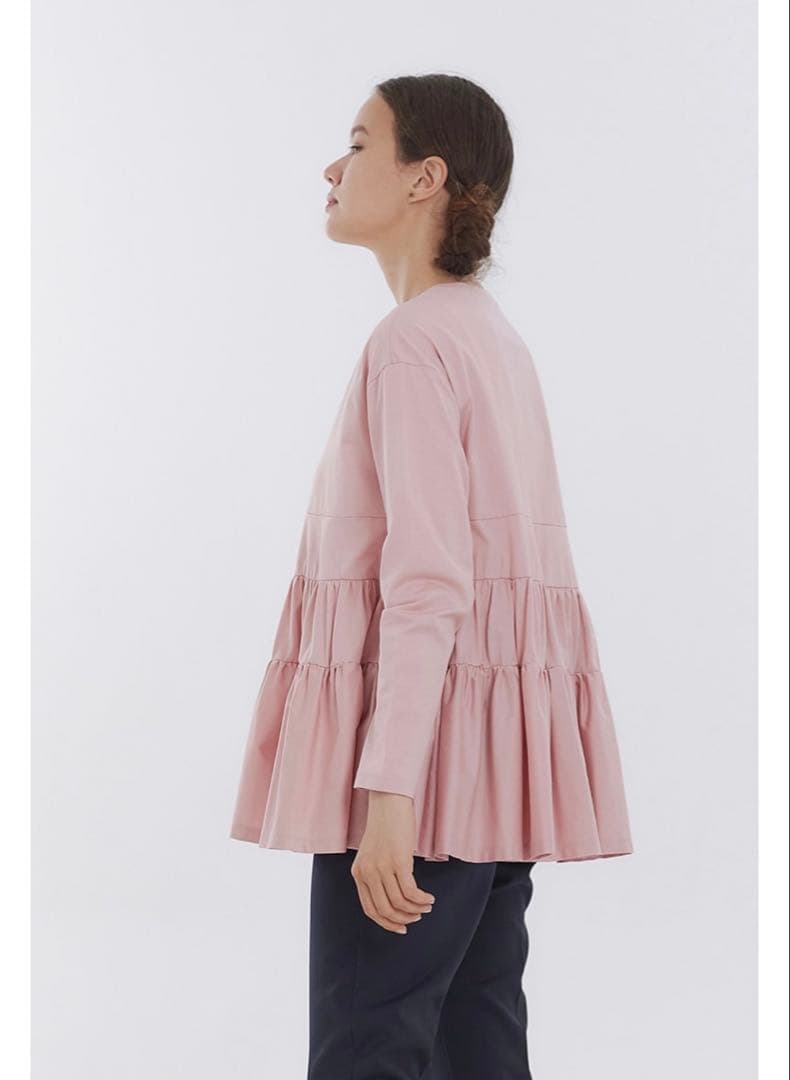 【新品未開封】yori ティアードカットソー ピンク