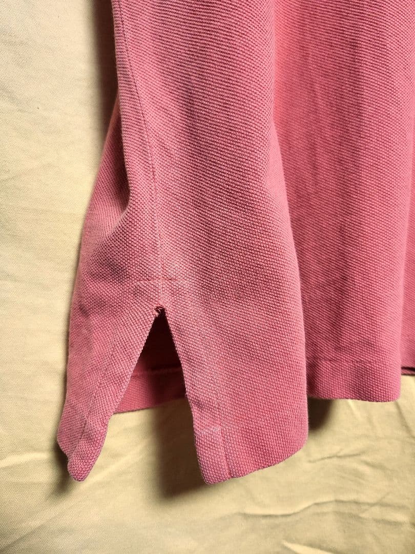 ラルフローレン　鹿の子素材　希少な　胸ポケット　ポニー刺繍　ポロシャツ