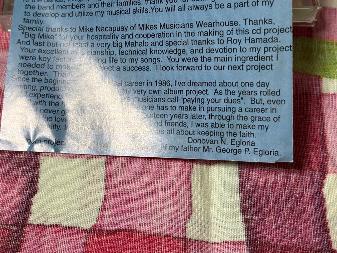 洋楽 Donovan Egloria Keeping The Faith