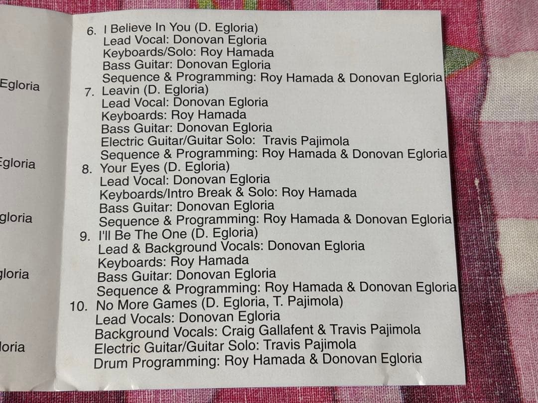 洋楽 Donovan Egloria Keeping The Faith