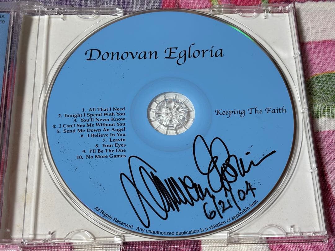 洋楽 Donovan Egloria Keeping The Faith