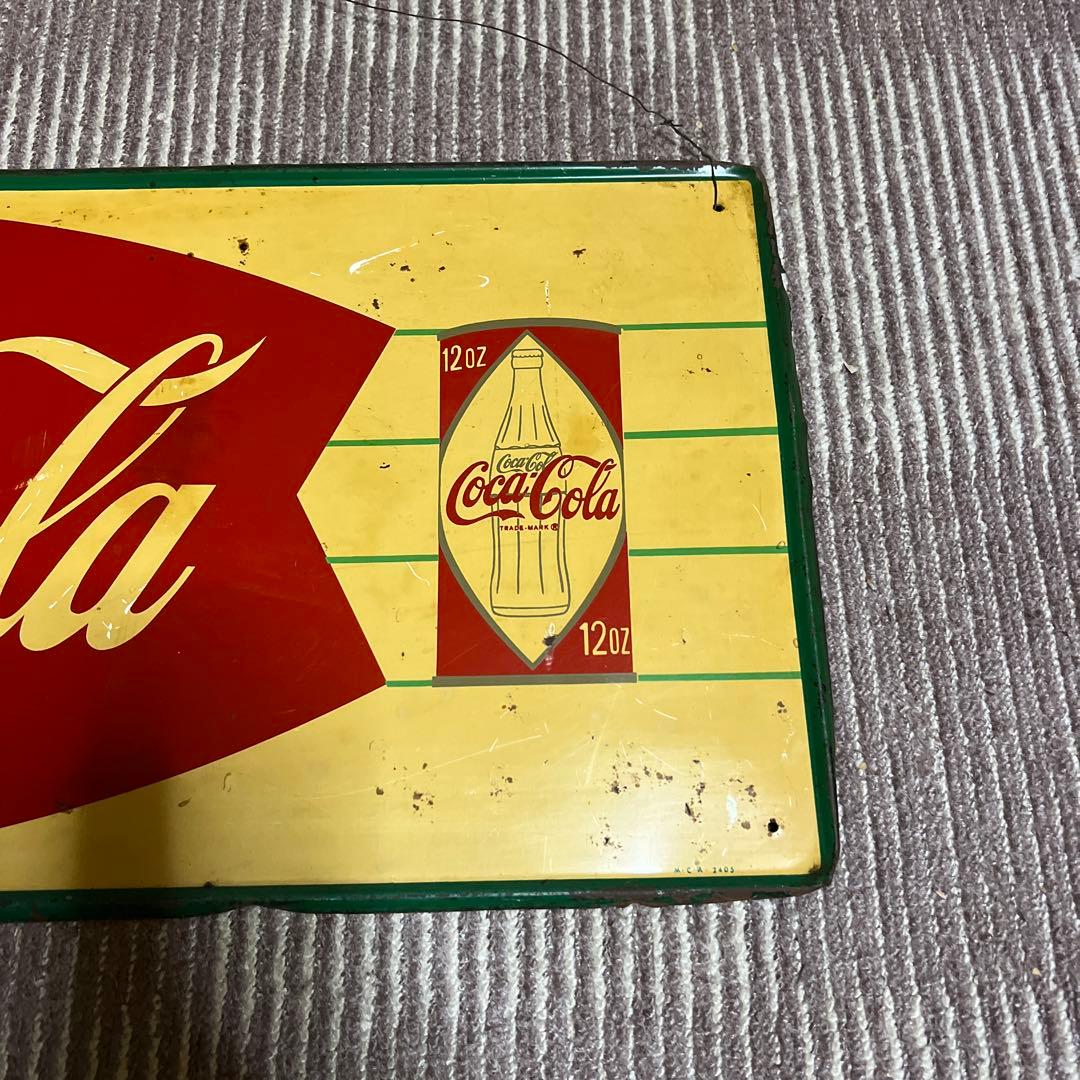 コカコーラ　ブリキ看板(レア・アイテム！)