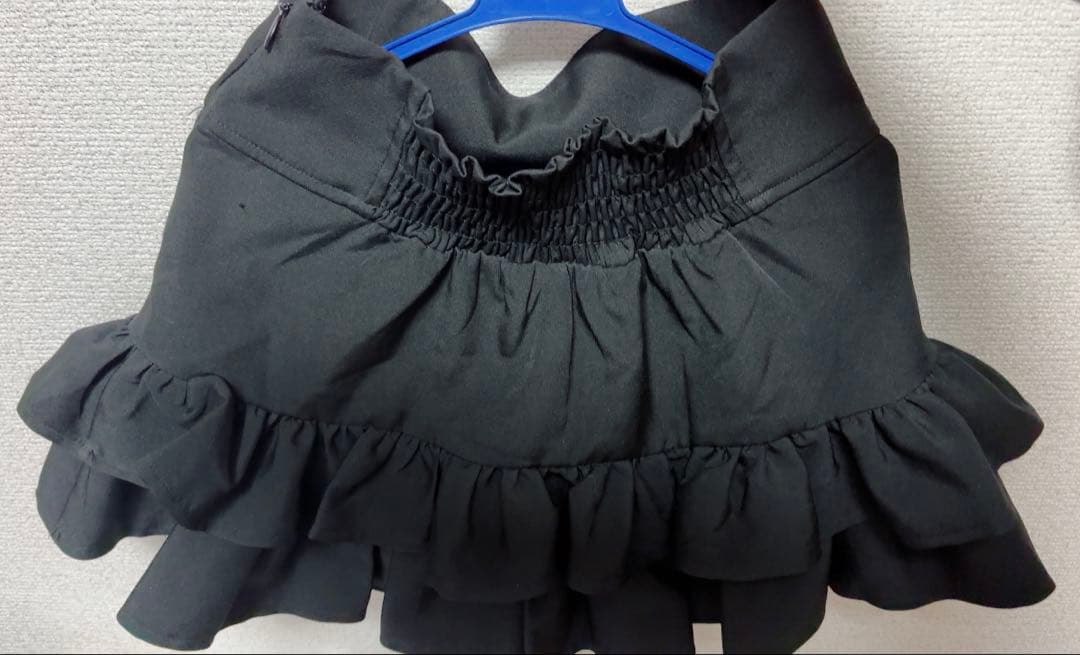 Amilige コルセット 風 フリル スカート ブラック アミリージュ