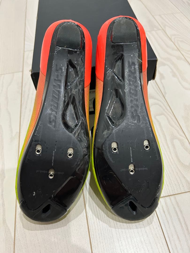 s-works7 シューズ 蛍光イエロー/オレンジ　26.5