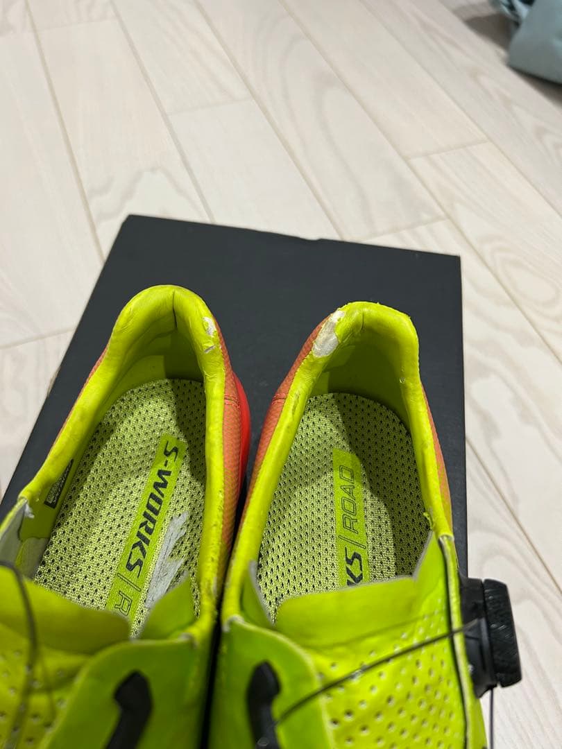 s-works7 シューズ 蛍光イエロー/オレンジ　26.5
