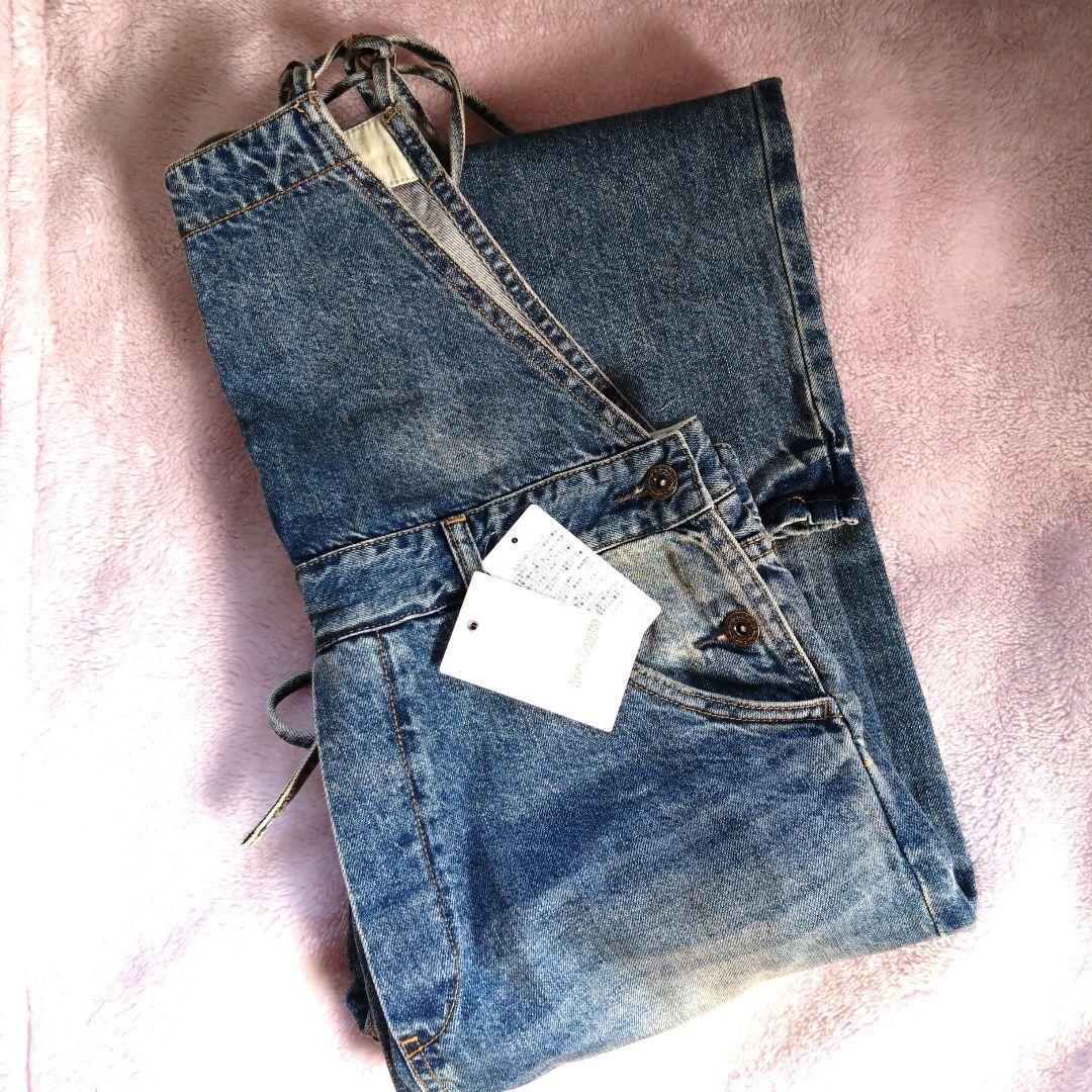 Whim Gazette デニムオールインワン インディゴブルー Fサイズ 新品