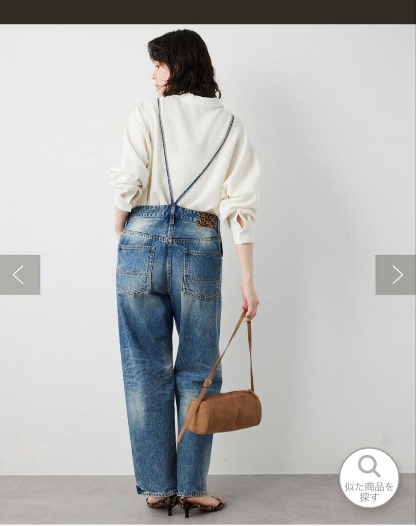 Whim Gazette デニムオールインワン インディゴブルー Fサイズ 新品