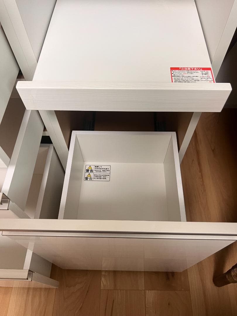 ニトリ　キッチンボード　リガーレ８０　ホワイト