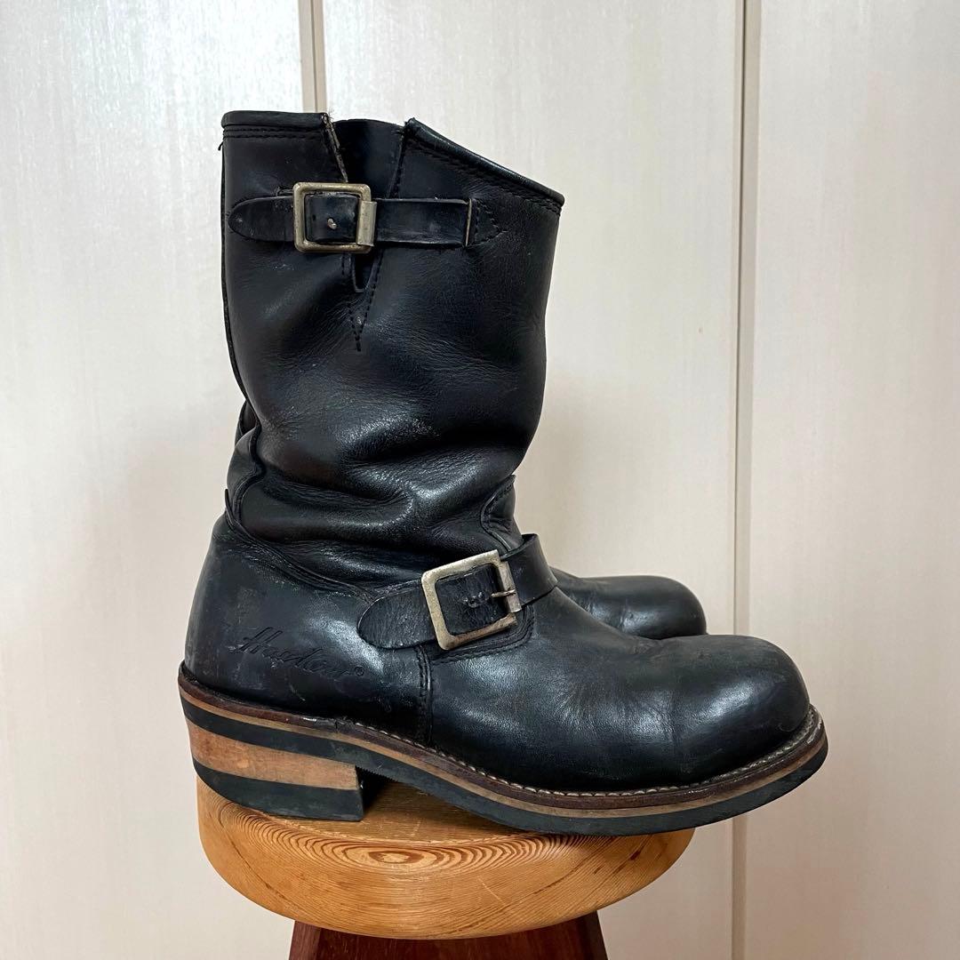 希少 廃盤 Hawkins エンジニアブーツ ワークブーツ ブラック レザー