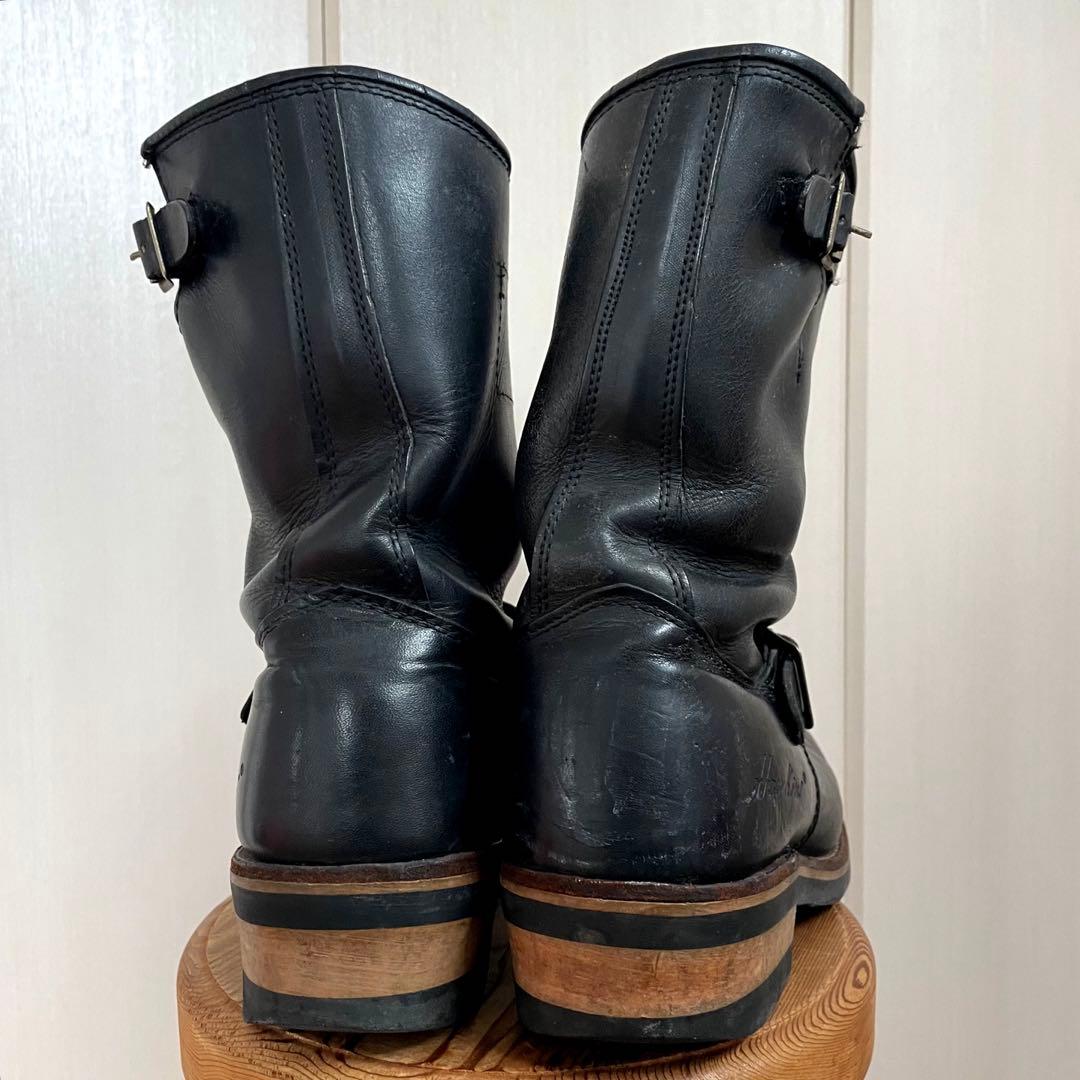 希少 廃盤 Hawkins エンジニアブーツ ワークブーツ ブラック レザー