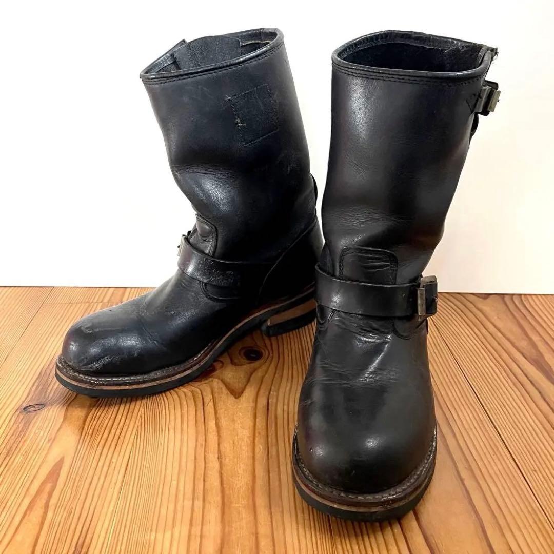 希少 廃盤 Hawkins エンジニアブーツ ワークブーツ ブラック レザー