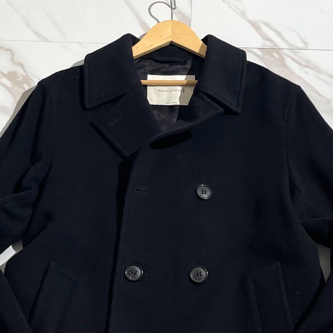 美品 マッキントッシュ 白タグ ダブル ウールコート XL カバー付 【173