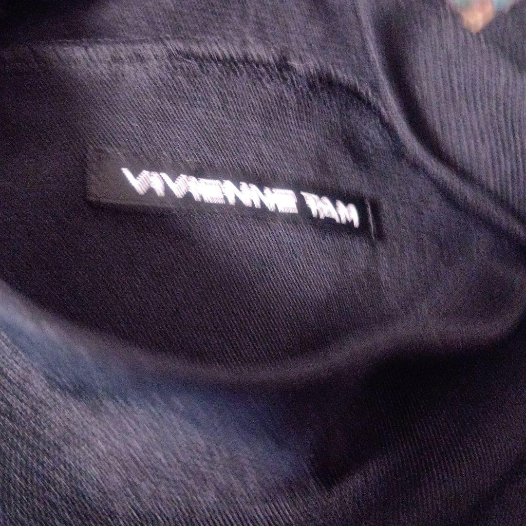 ヴィヴィアンタム花柄タイトスカート サイズ40ノースリーブネットトップス40