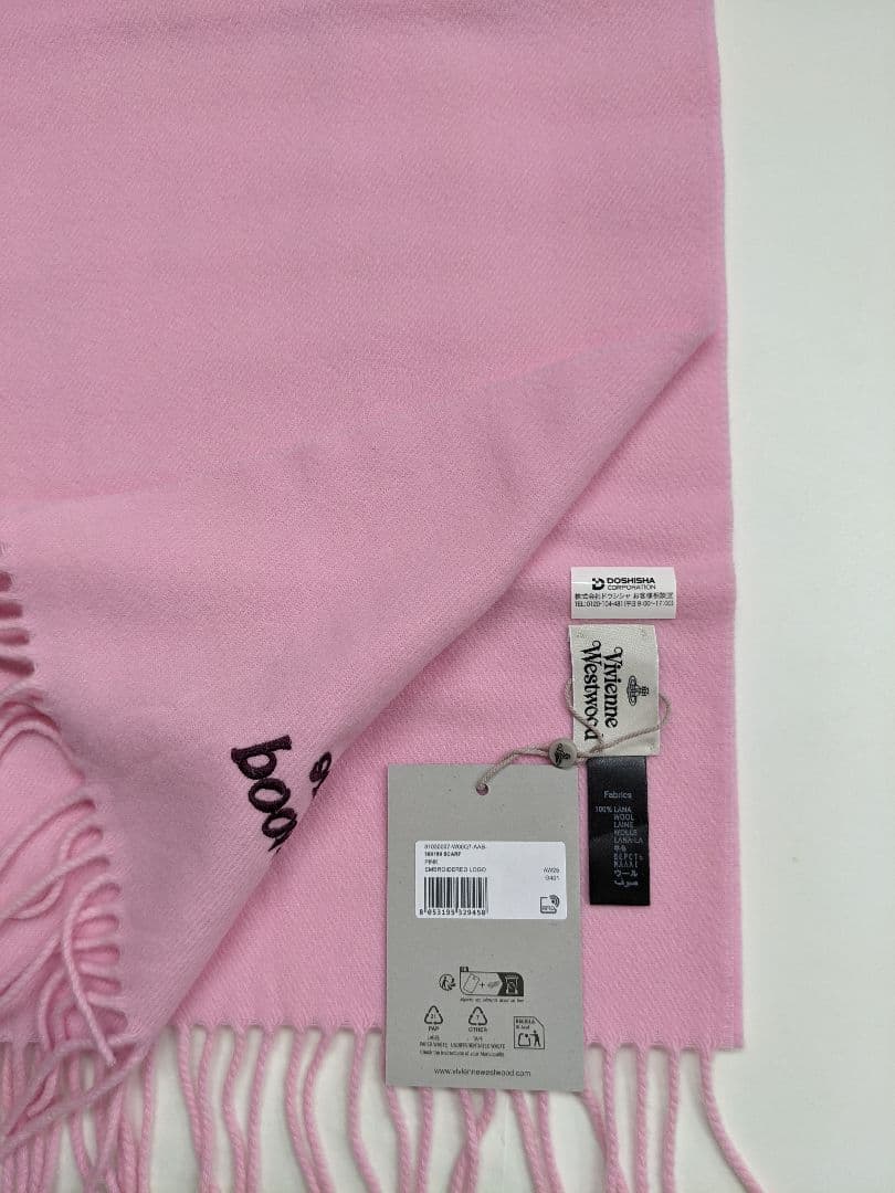 新品 BOX/タグ付 ヴィヴィアンウエストウッド マフラー ピンク 誕生日