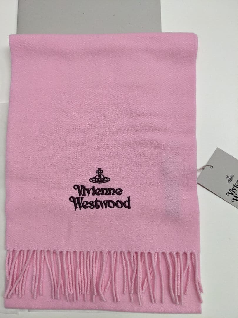 新品 BOX/タグ付 ヴィヴィアンウエストウッド マフラー ピンク 誕生日