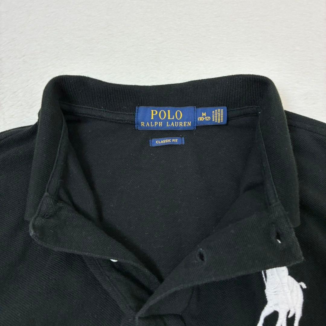 ポロラルフローレン　ポロシャツ　半袖　ビックポニー　ブラック　レディースXS相当