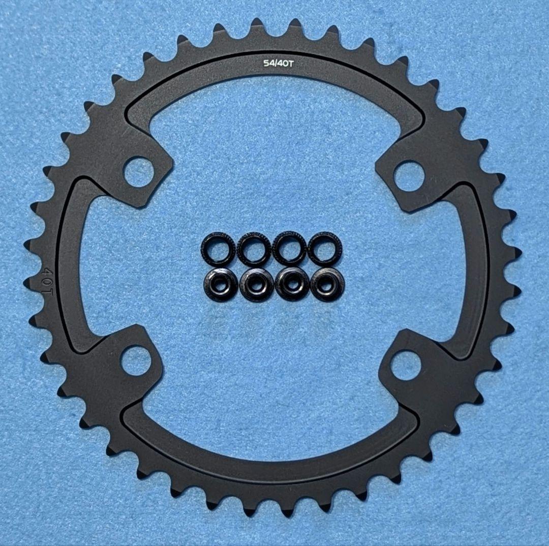 GOLDIX 11s・12s対応　チェーンリング 54T/40T 取付ボルト付属