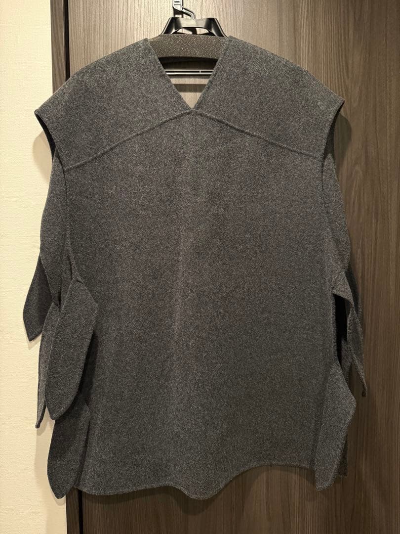 美品 Have ヘイヴ　リボンウールリバージレ　チャコール