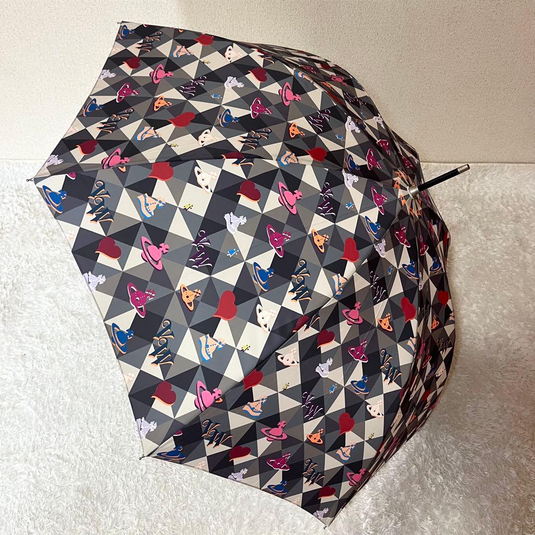 ✨超激レア✨Vivienne Westwood 総柄 長傘 オーブ マルチカラー