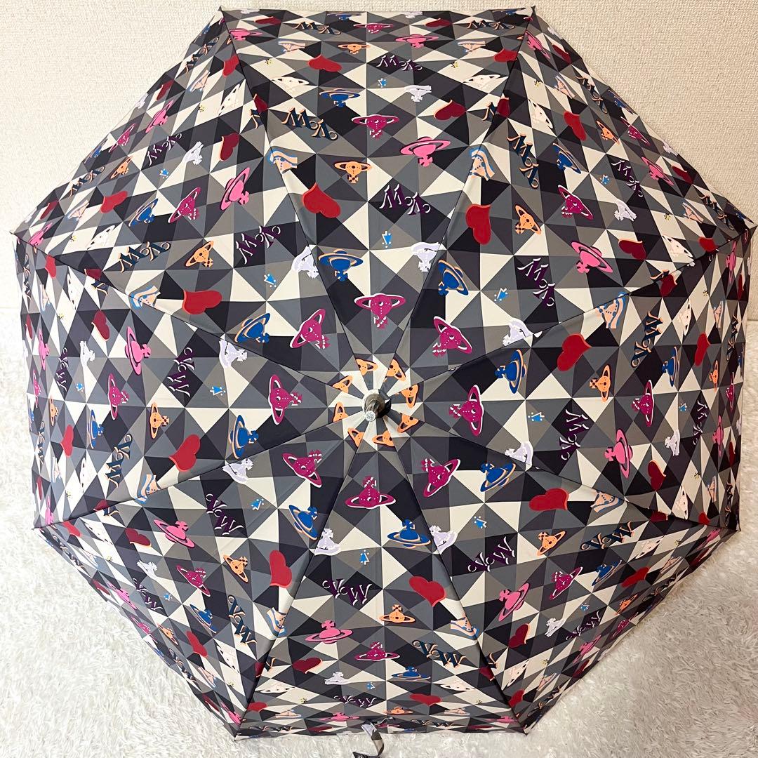 ✨超激レア✨Vivienne Westwood 総柄 長傘 オーブ マルチカラー