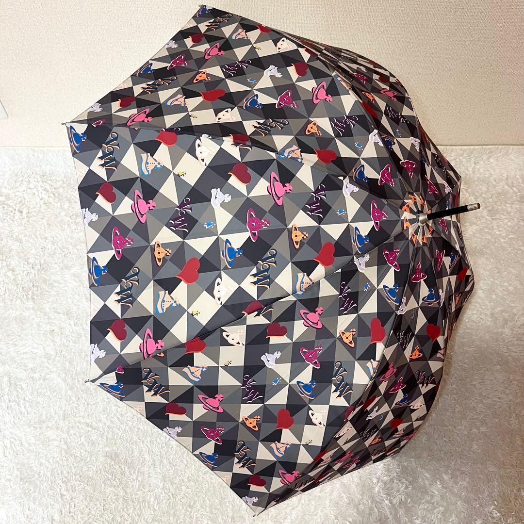 ✨超激レア✨Vivienne Westwood 総柄 長傘 オーブ マルチカラー