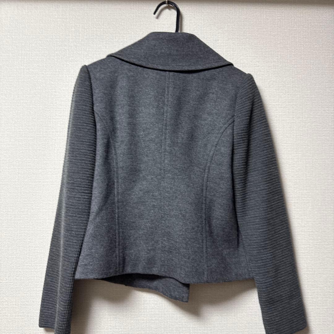 BURBERRY グレー ピーコート ウール　140