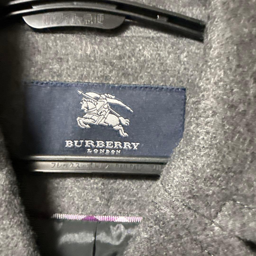 BURBERRY グレー ピーコート ウール　140
