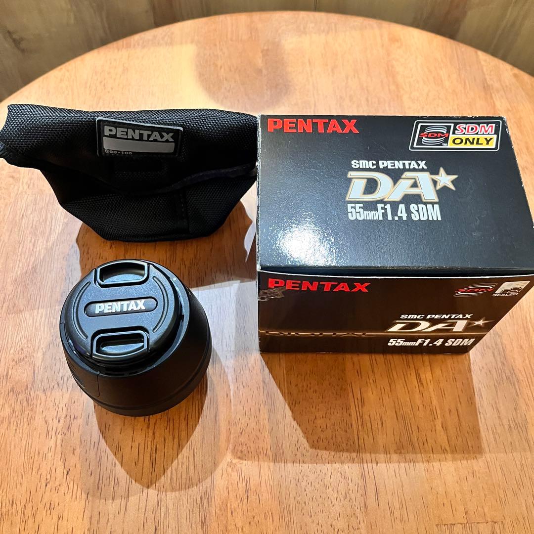 【美品】PENTAX-DA★55mmF1.4 SDM レンズ　保護フィルター付